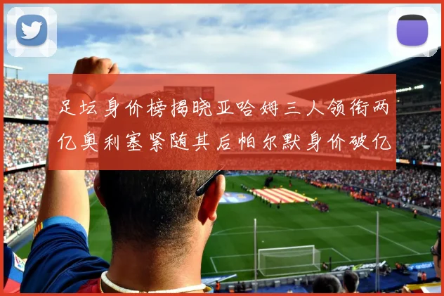 足坛身价榜揭晓亚哈姆三人领衔两亿奥利塞紧随其后帕尔默身价破亿